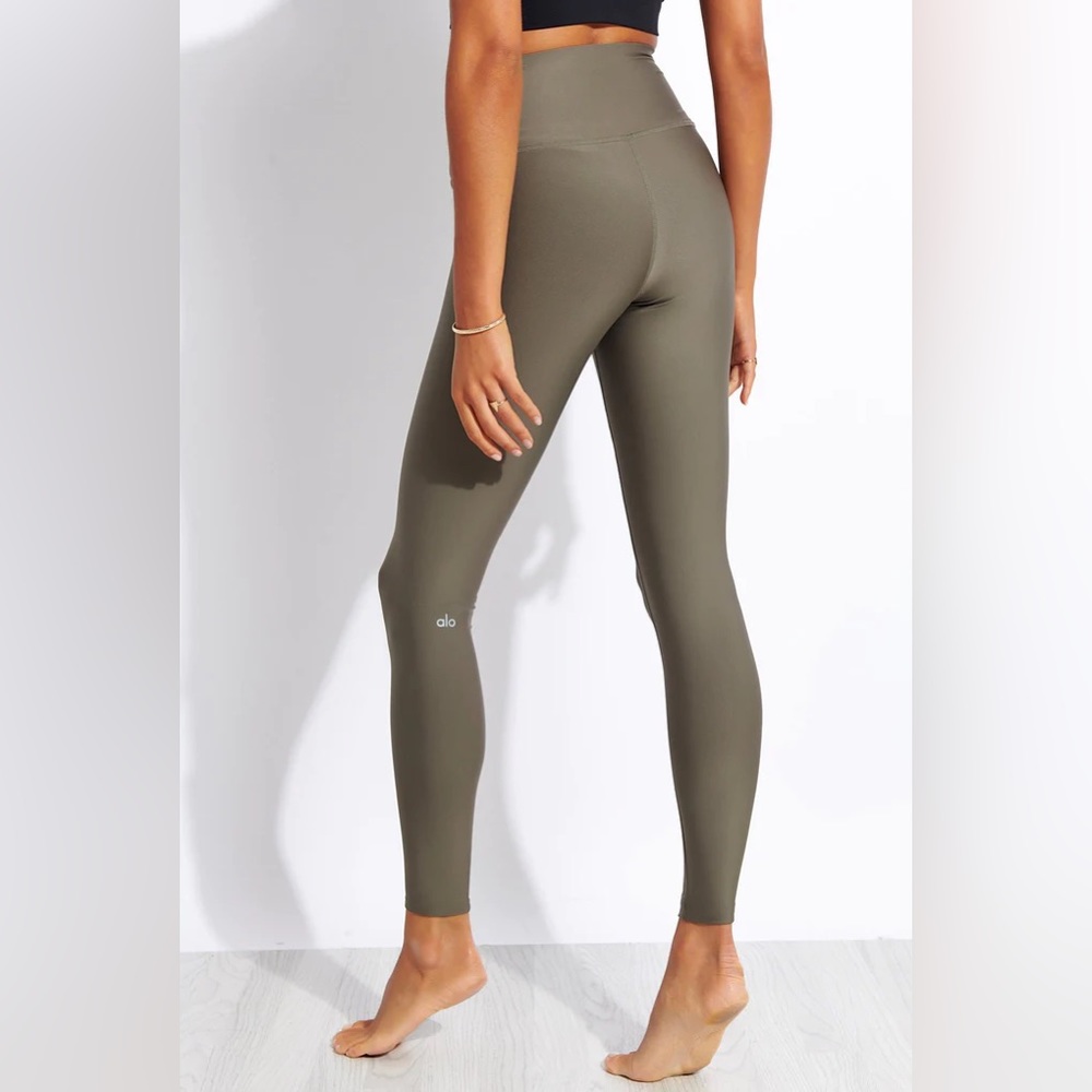 Alo Yoga High Waist Airlift Women’s Legging Olive Branch Green Small